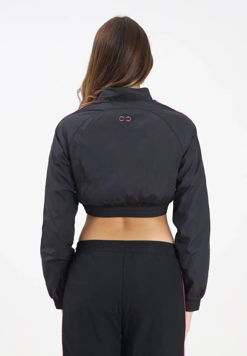 Giacca a vento Teamgeist adicolor Cropped nera da donna miniatura 3