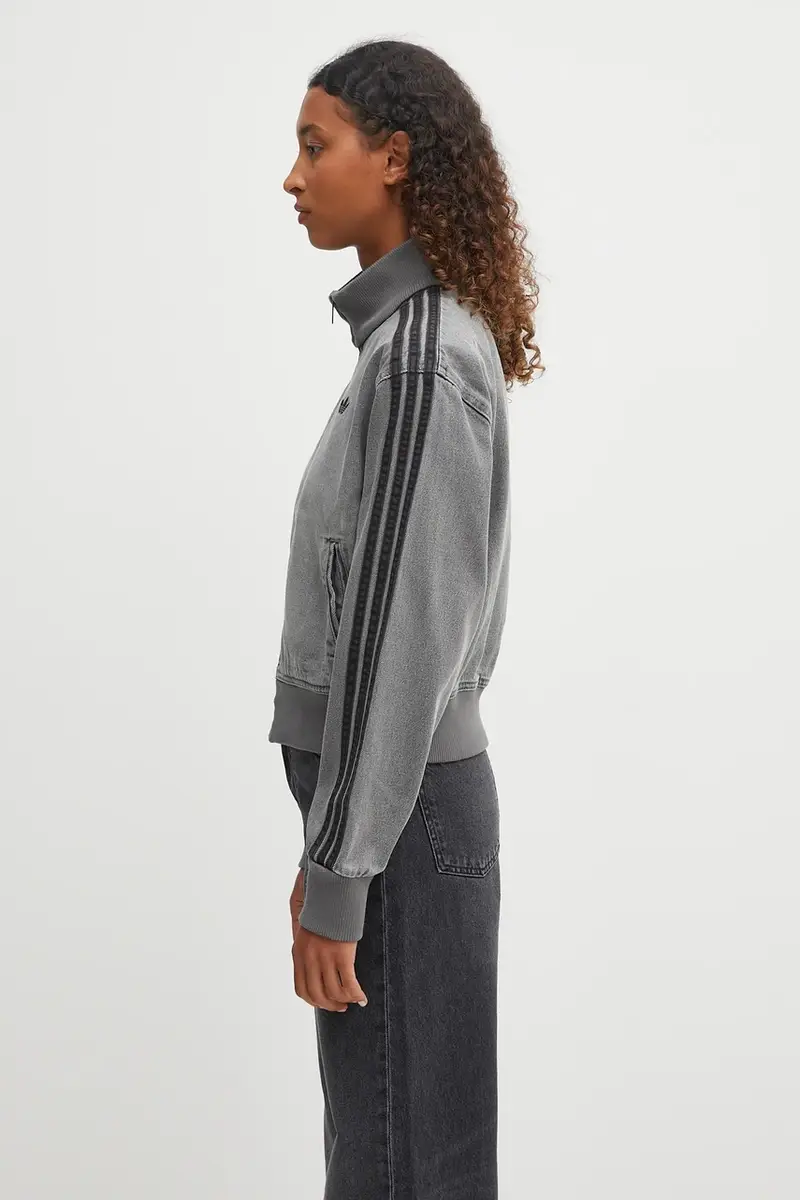 giacca bomber Denim Tt colore grigio JY2564 miniatura 2