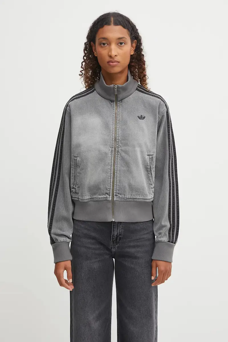 giacca bomber Denim Tt colore grigio JY2564