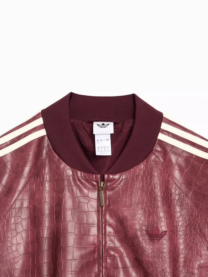 Giacca bomber in ecopelle ROSA miniatura 2