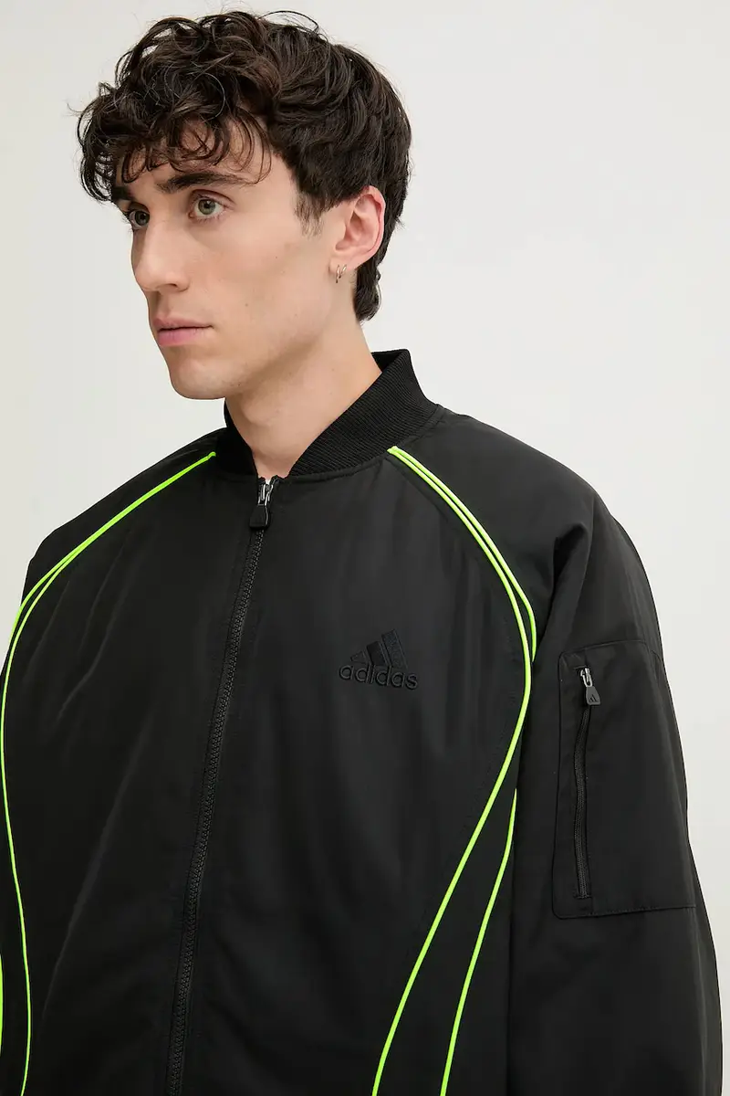 giacca bomber Teamgeist colore nero JX4082 miniatura 4