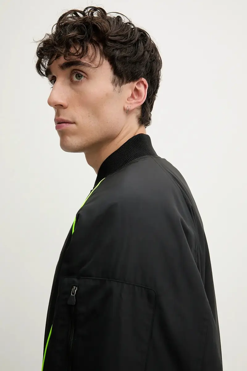 giacca bomber Teamgeist colore nero JX4082 miniatura 5