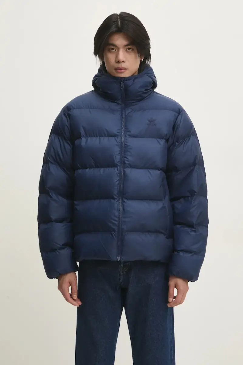 giacca Commercial Puff uomo colore blu navy IY3397