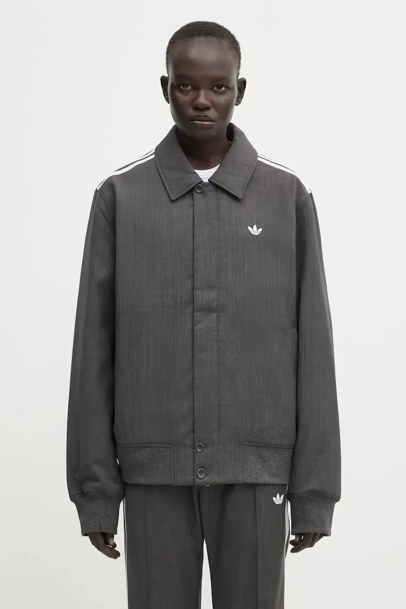 giacca con lana Wb Wool Blouson colore grigio KB2315