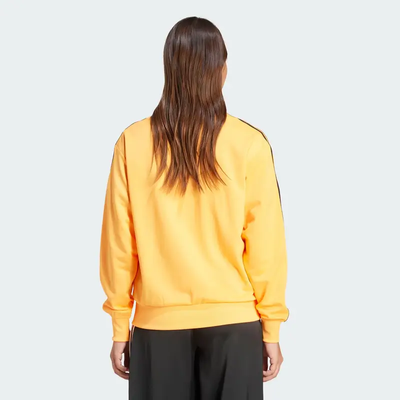 Adidas Originals Maglia giacca di felpa arancione pastello e nero miniatura 3