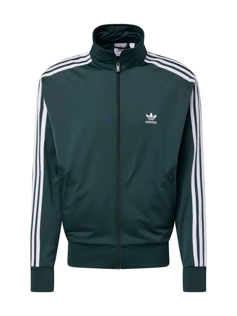 ADIDAS ORIGINALS Giacca di felpa 'Adicolor Classics Firebird'  verde scuro / bianco