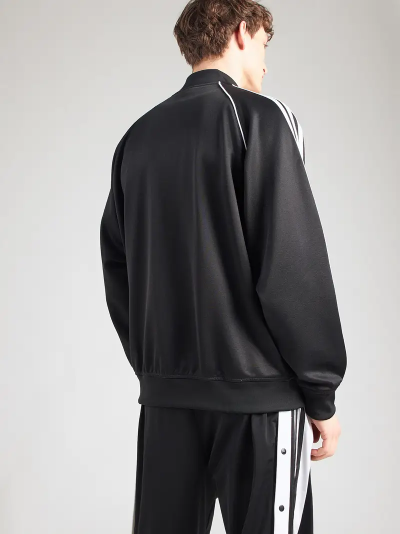 Giacca di felpa Adicolor Classics nero / bianco miniatura 3