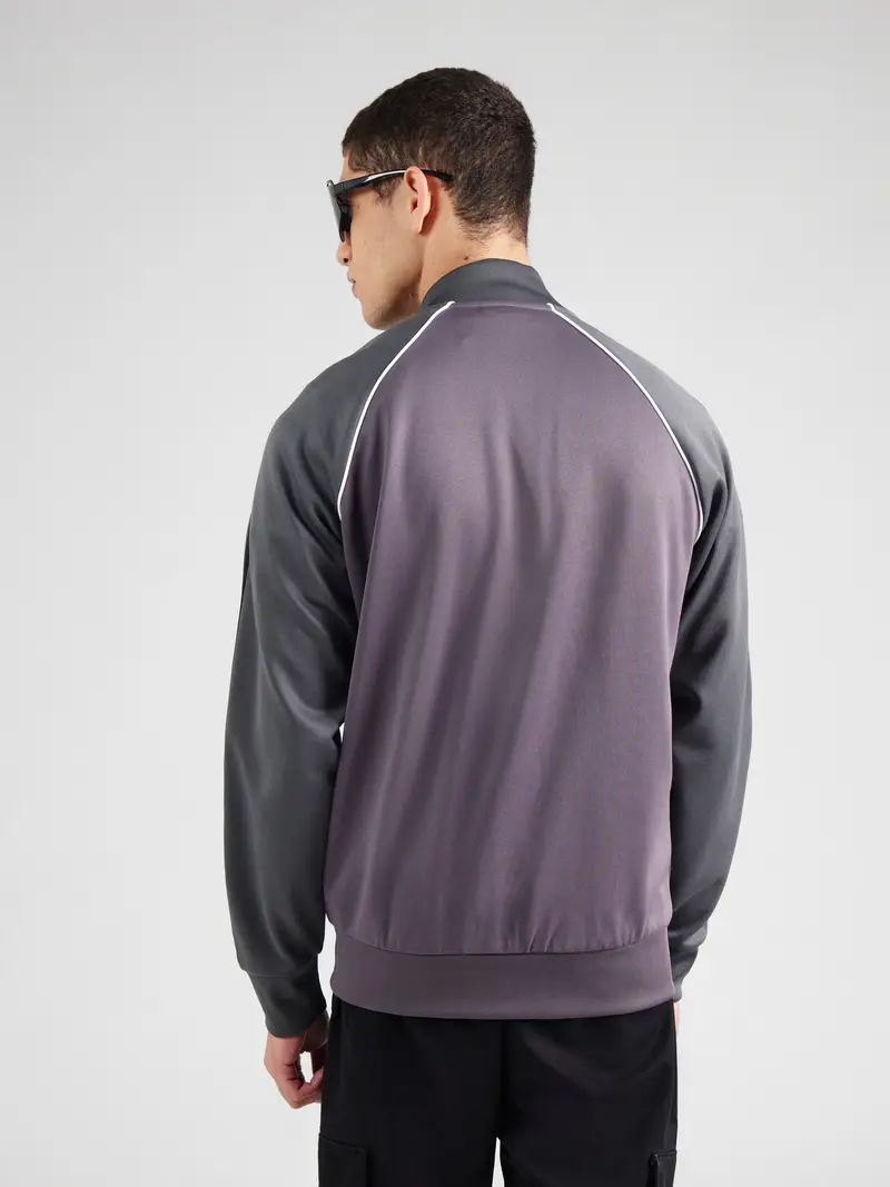 Giacca di felpa 'Adicolor Classics Sst' grigio scuro / mora / nero miniatura 3