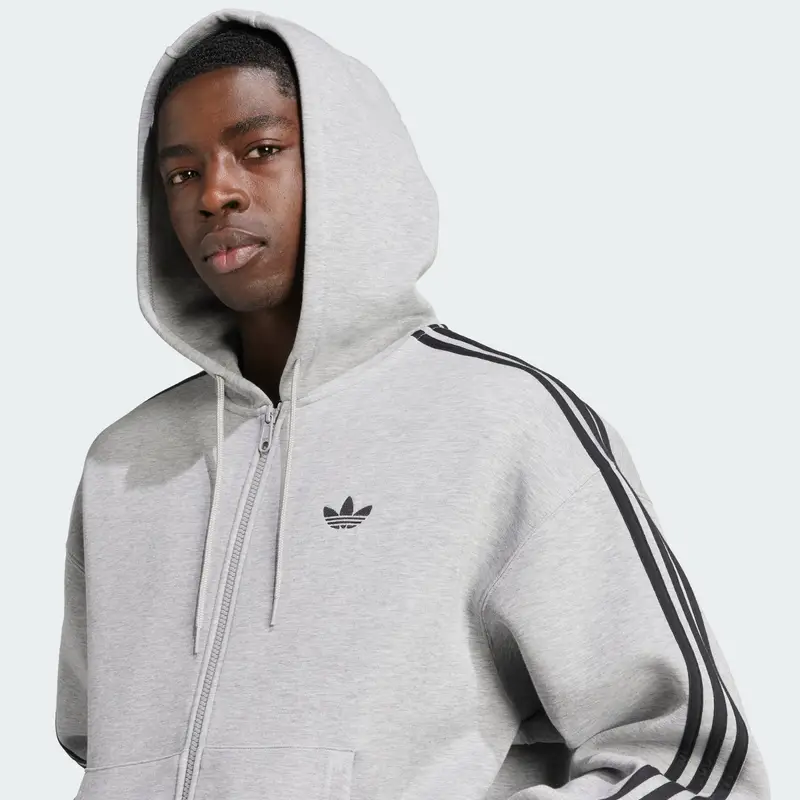 ADIDAS ORIGINALS Giacca di felpa 'Adicolor Spacer' grigio sfumato / nero miniatura 3