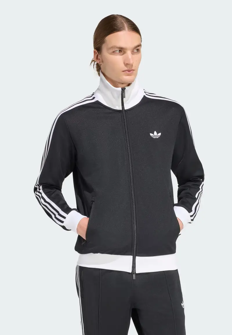 Giacca di felpa 'Classic' nero / bianco miniatura 2