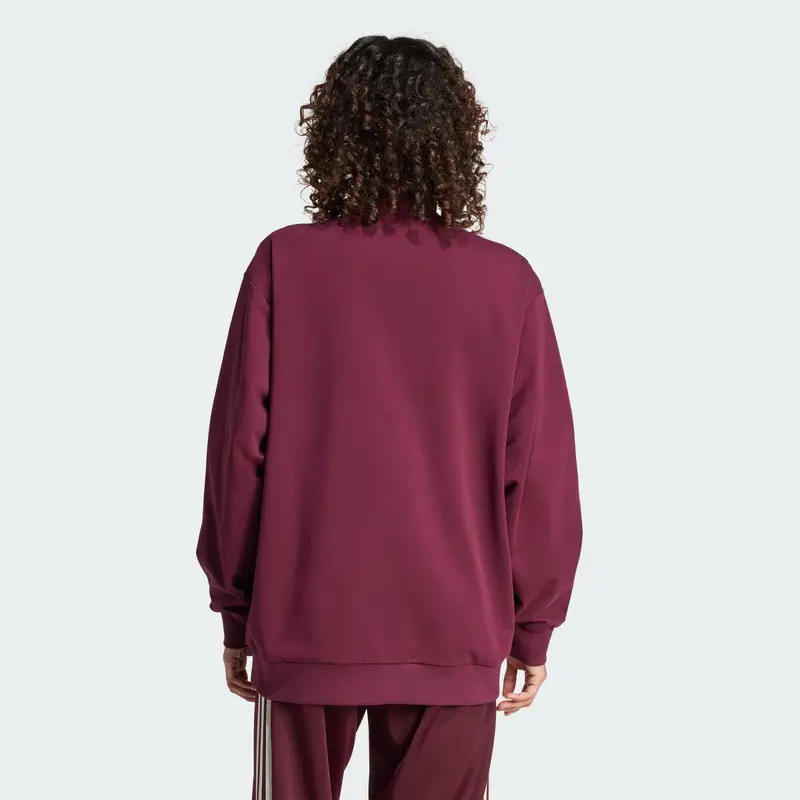 Giacca di felpa Colorblock Track borgogna / bianco miniatura 3