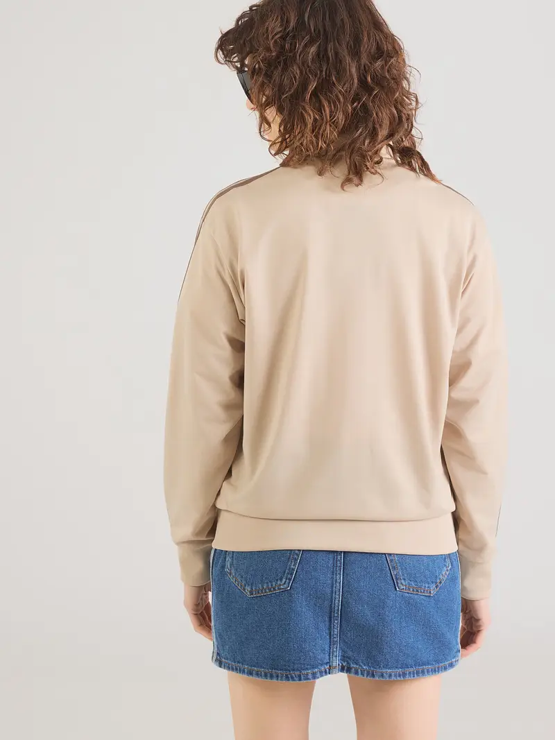 Giacca di felpa FB marrone / cachi miniatura 3