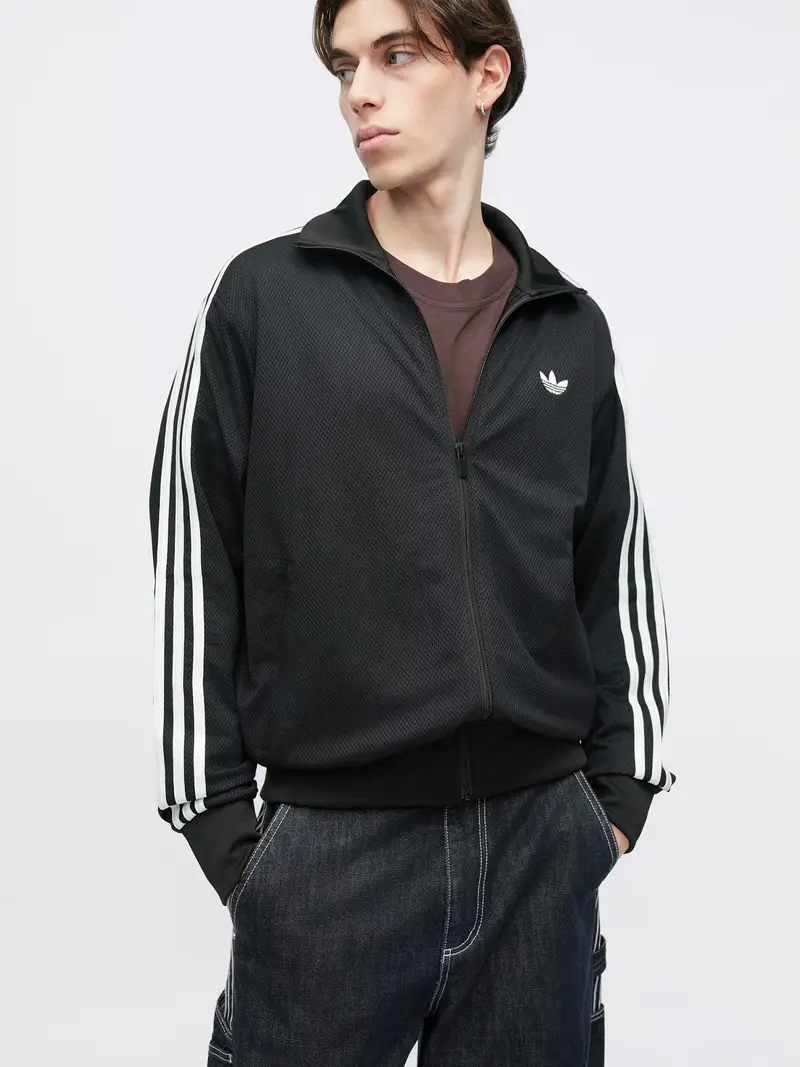 Giacca di felpa Firebird Adicolor nero / bianco miniatura 2