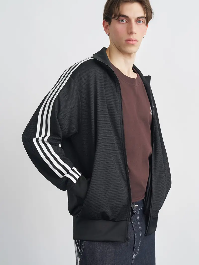 Giacca di felpa Firebird Adicolor nero / bianco miniatura 3