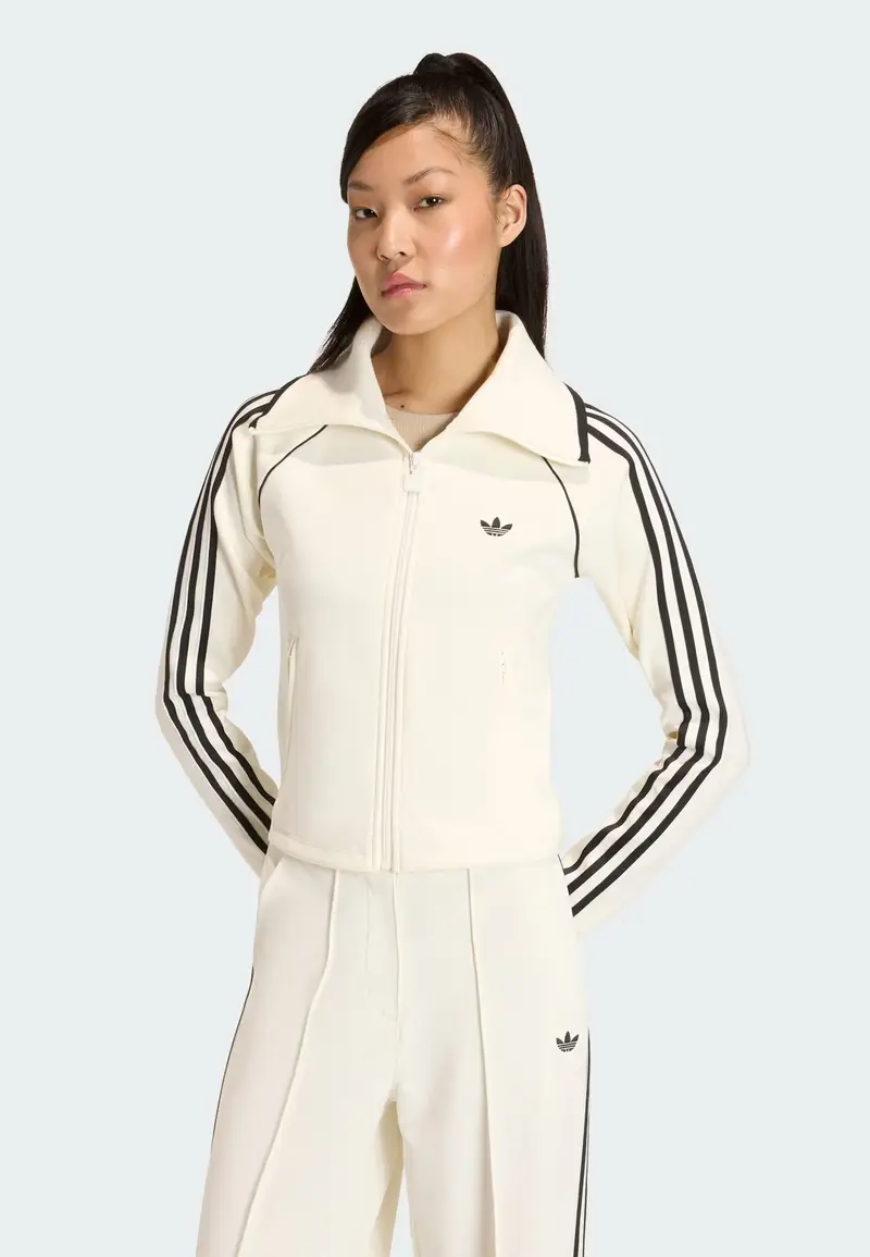 Adidas Originals Giacca di felpa nera e Off-White