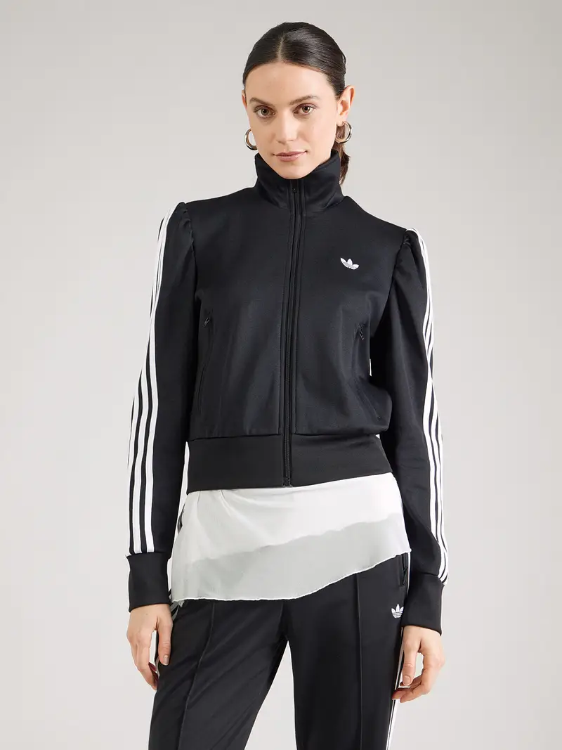 Giacca di felpa nero / bianco miniatura 2