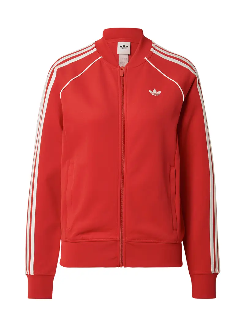 Giacca di felpa rosso / bianco