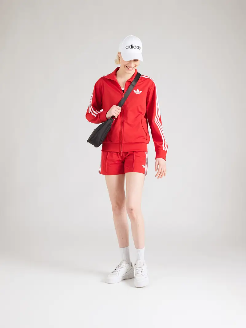 Giacca di felpa rosso / bianco miniatura 3