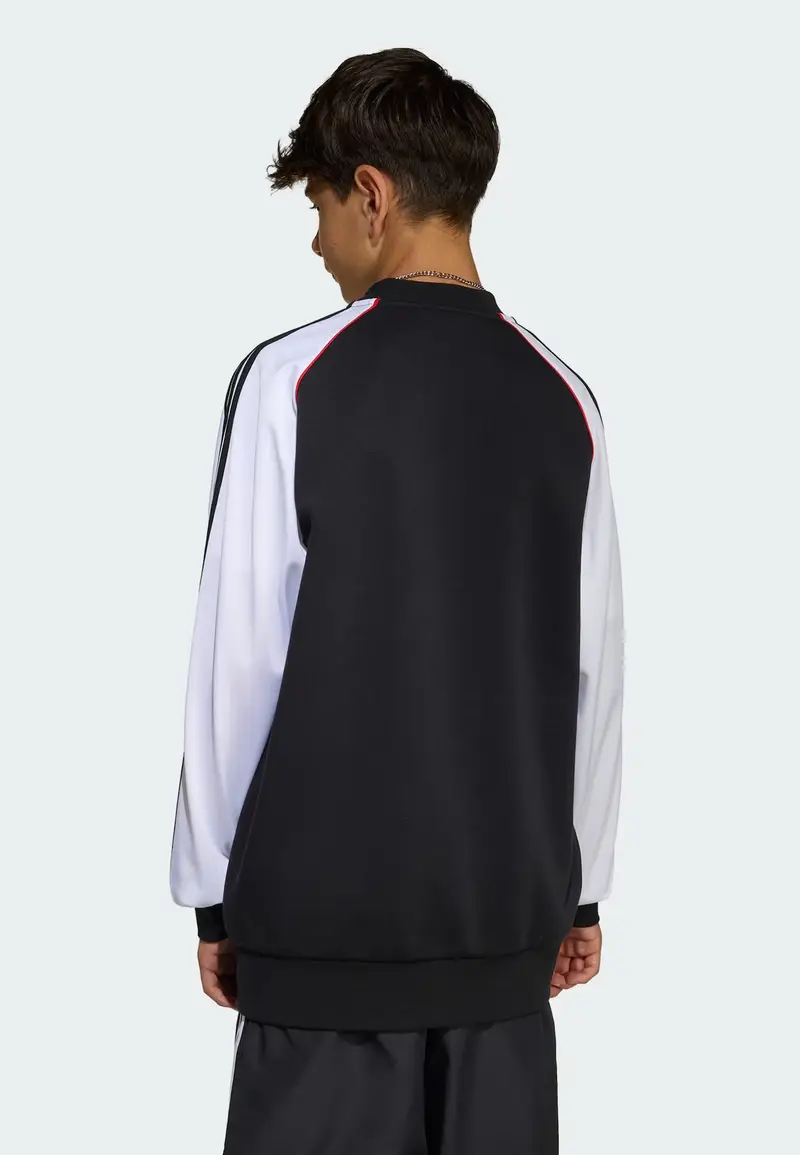 Giacca di felpa rosso / nero / bianco miniatura 3