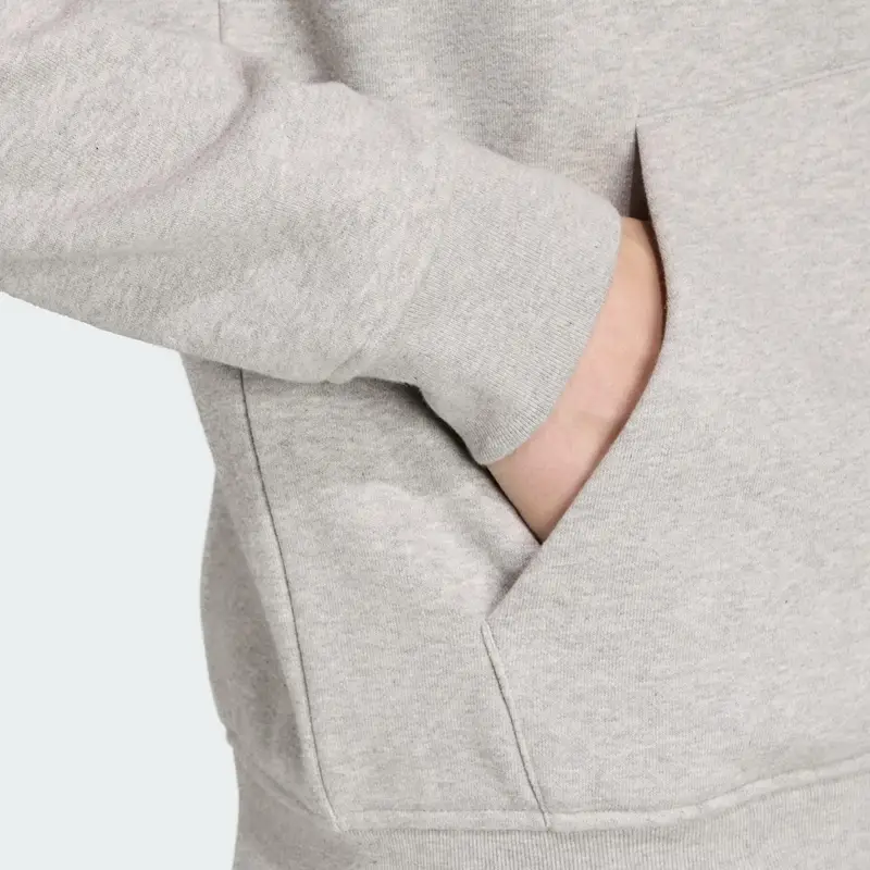 ADIDAS ORIGINALS Giacca di felpa 'Trefoil Essentials' grigio sfumato / bianco miniatura 3