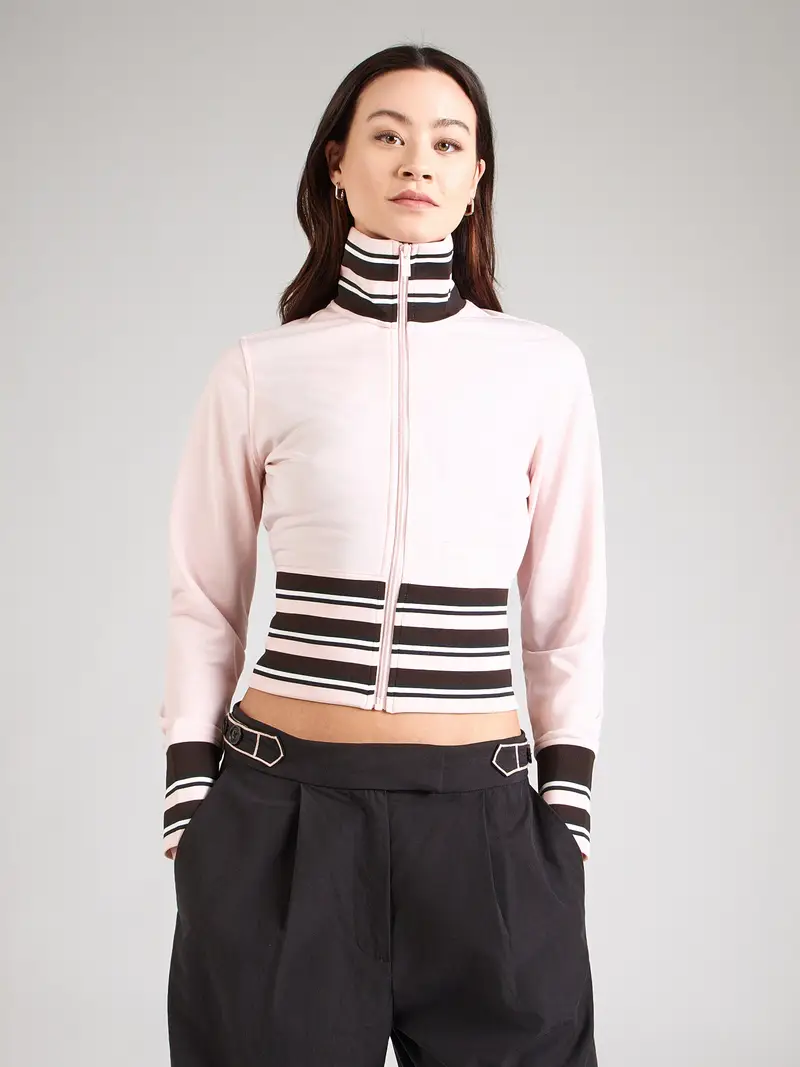 Giacca di felpa VINTAGE rosa / nero miniatura 2