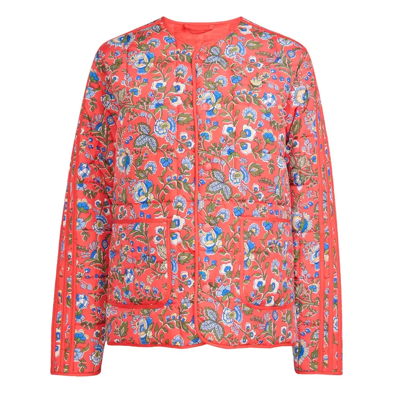 Giacca di mezza stagione Adidas Originals x Liberty London azzurro / verde / rosso arancione / bianco