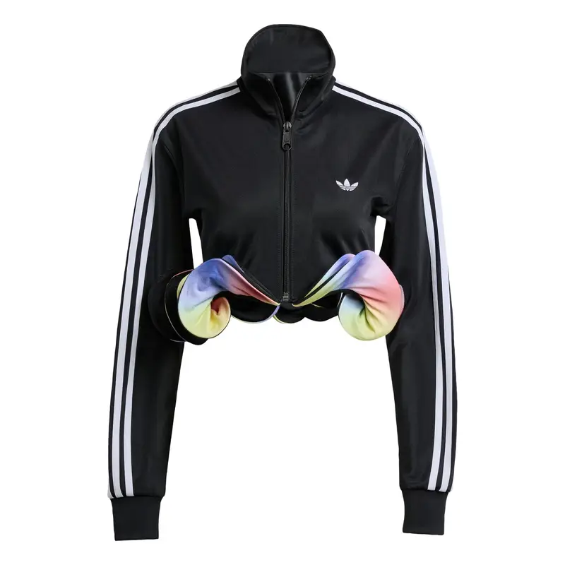 Giacca di mezza stagione 'Adidas x Jeremy Scott' blu / rosa antico / nero / bianco
