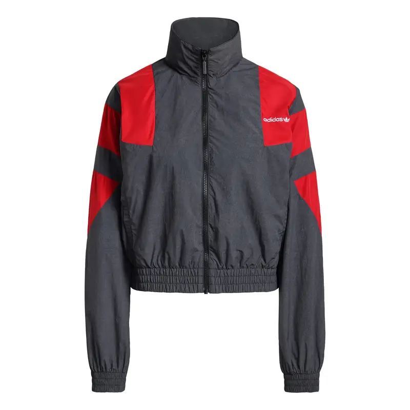 Giacca di mezza stagione BLOCKED WASHED ZIPPED TRACK rosso / nero