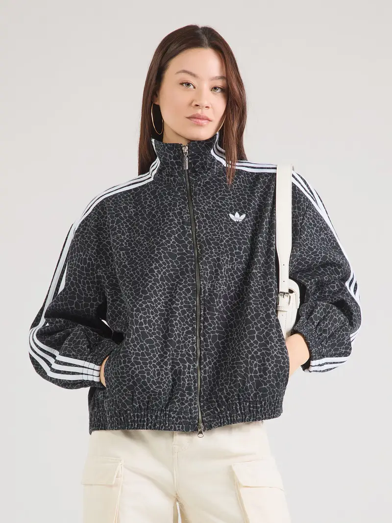 Giacca di mezza stagione nero / bianco miniatura 3