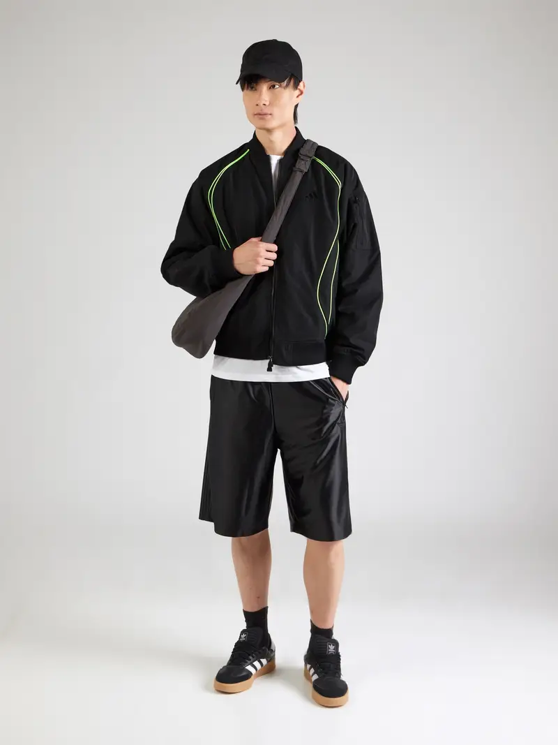 ADIDAS ORIGINALS Giacca di mezza stagione 'TEAMGEIST' verde chiaro / nero miniatura 3