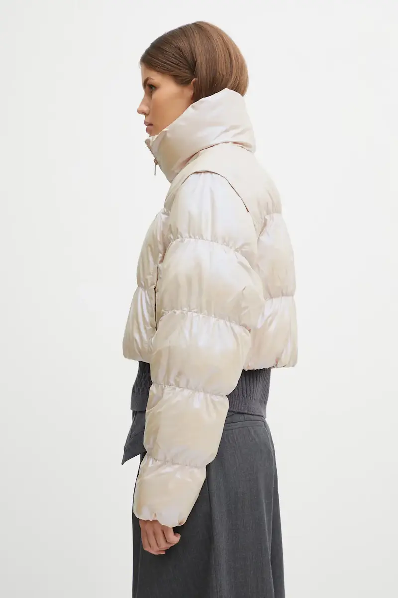 giacca Ess Glossy colore beige JX2985 miniatura 2