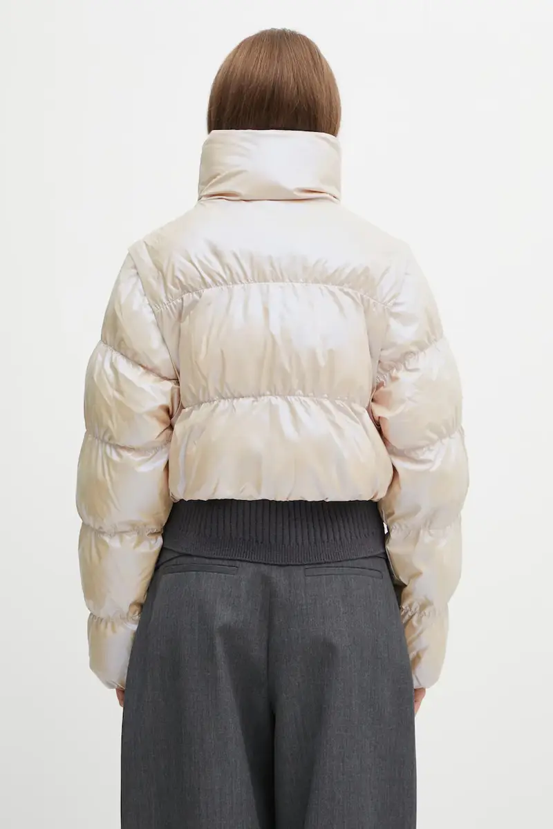 giacca Ess Glossy colore beige JX2985 miniatura 3