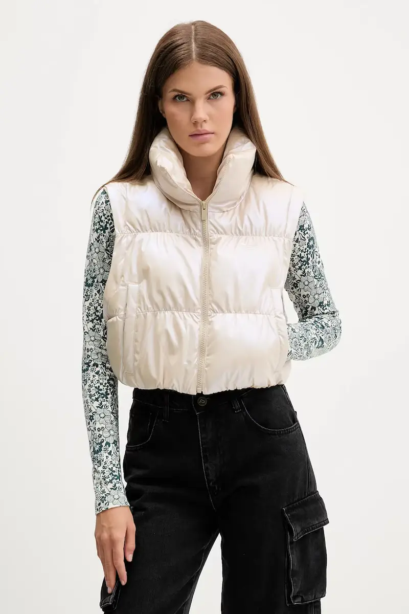 giacca Ess Glossy colore beige JX2985 miniatura 4