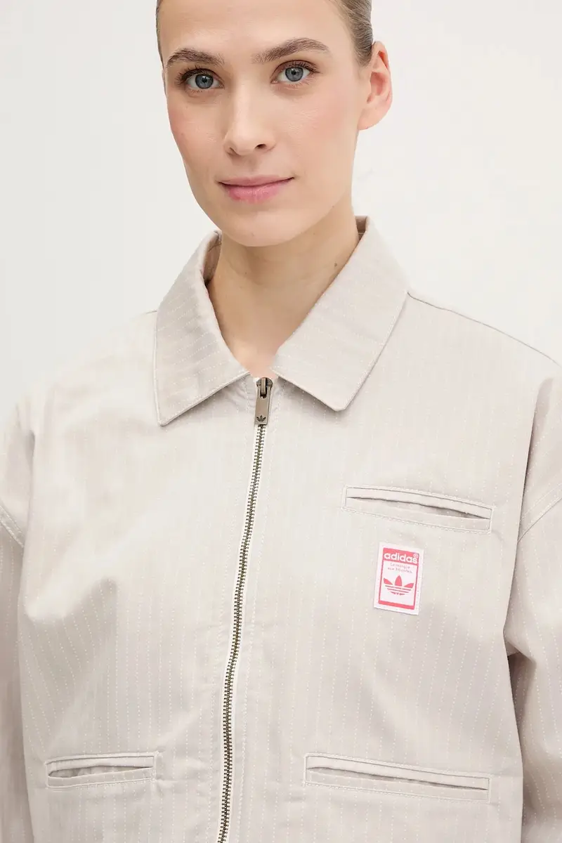 giacca in cotone AOP CROP JACKET colore beige JC8853