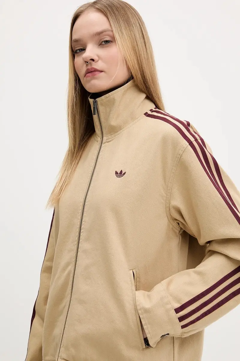 giacca in cotone colore beige KF2312 miniatura 4