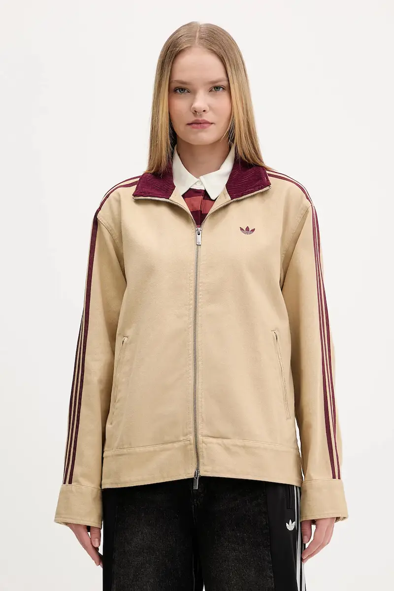 giacca in cotone colore beige KF2312