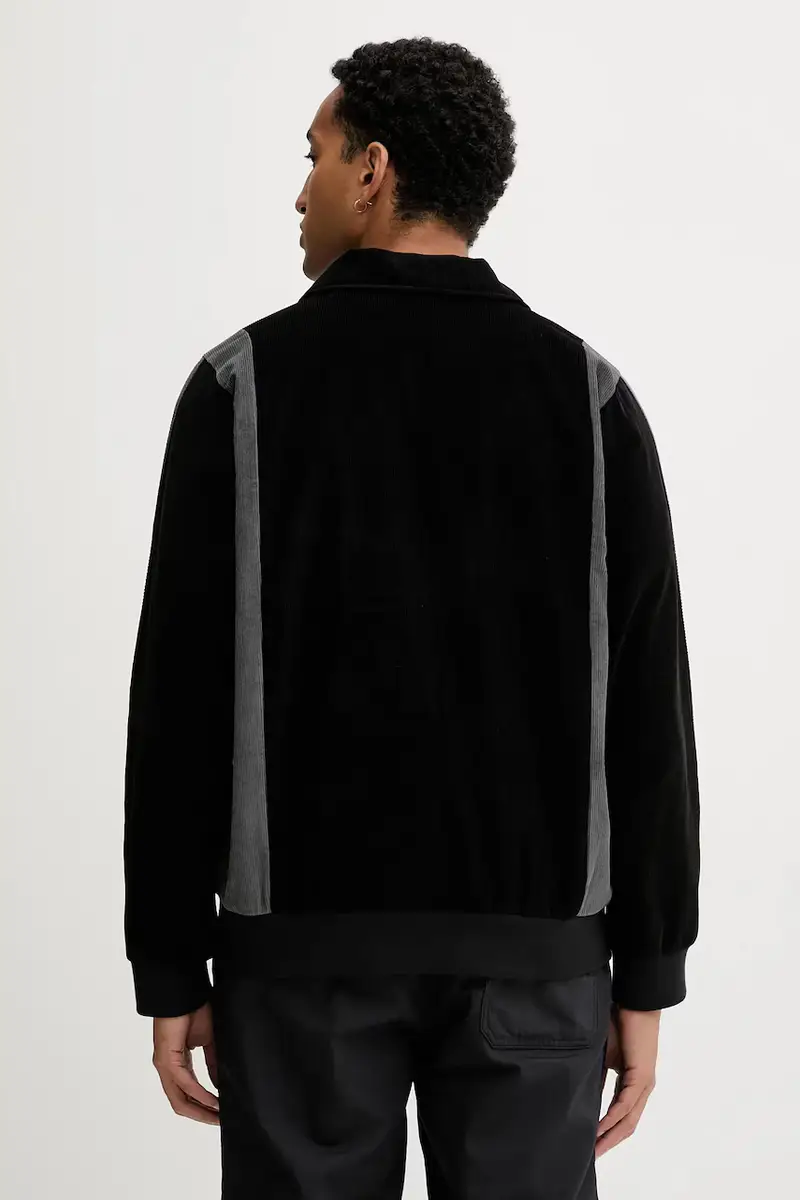 giacca in velluto a coste Pro Track Top colore nero JX3085 miniatura 3