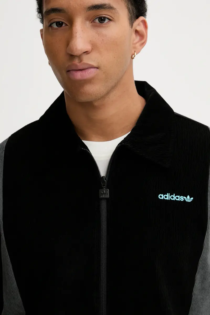 giacca in velluto a coste Pro Track Top colore nero JX3085 miniatura 4