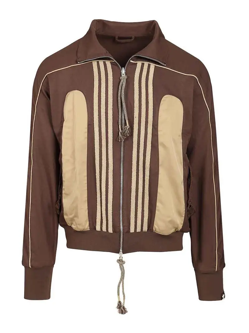 Giacca intrecciata Adidas Song per il muto Marrone