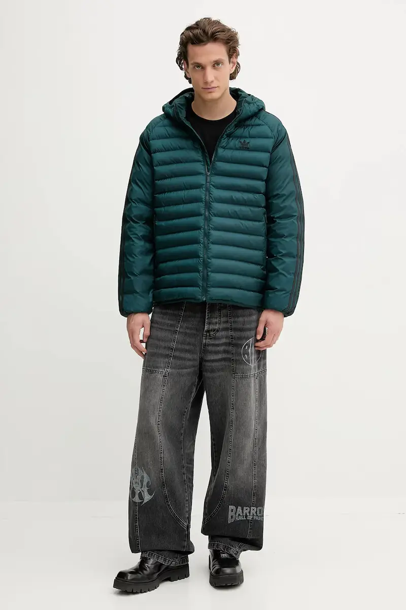 giacca Pad Hooded colore verde JX4116 miniatura 2