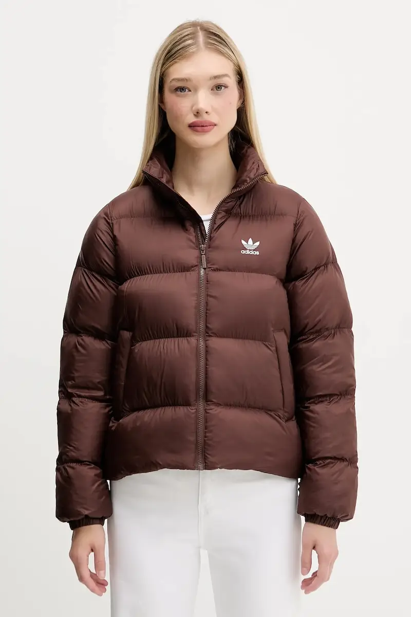 giacca Short Puffer colore marrone JX2948