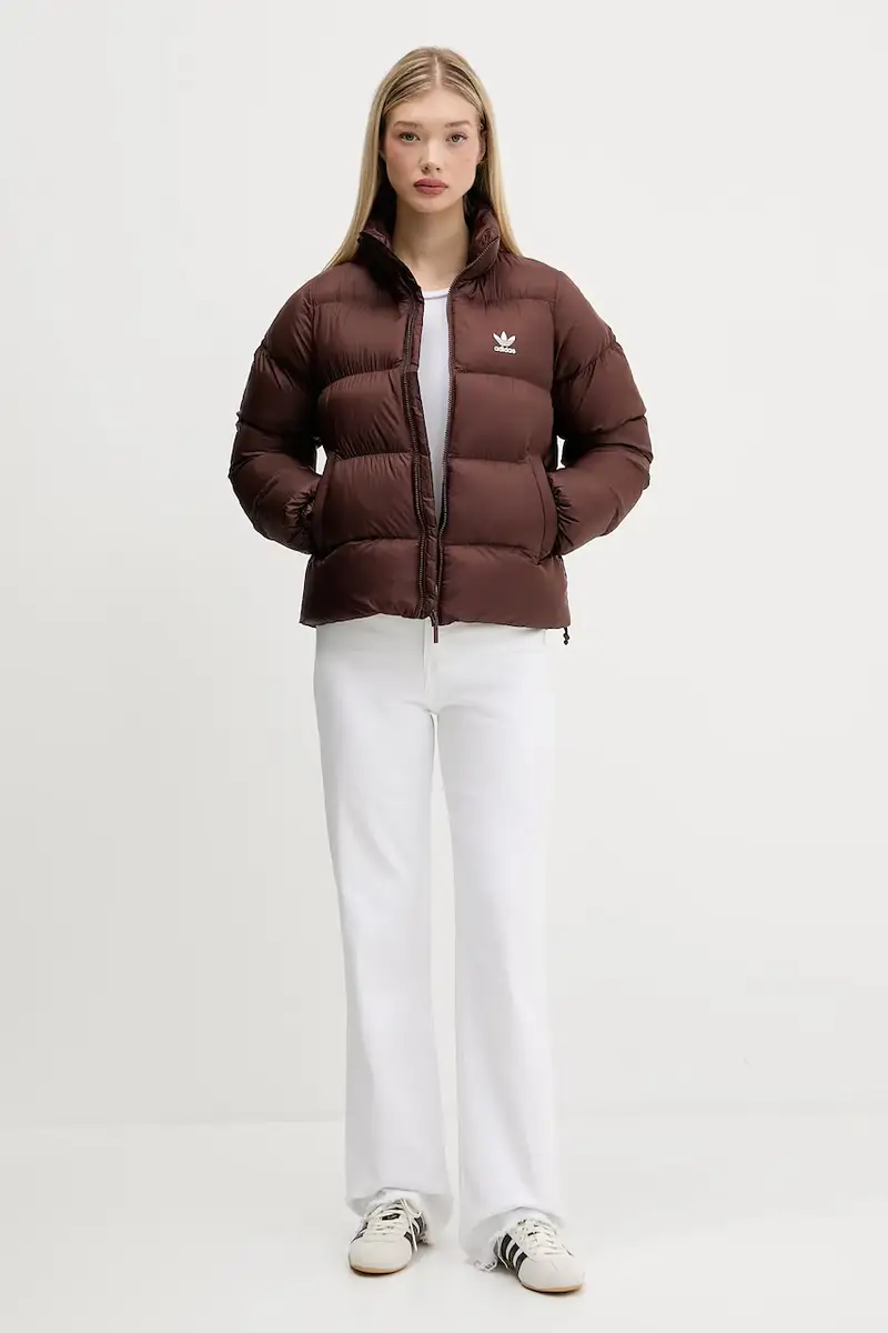 giacca Short Puffer Marrone miniatura 2