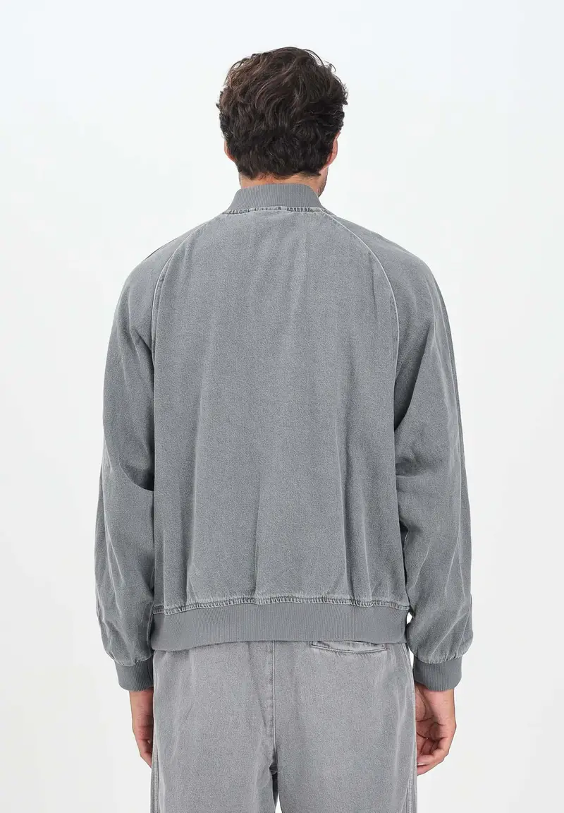 Giacca SST Adicolor Loose in denim grigio da uomo miniatura 3