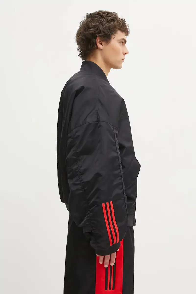 giacca Wc Satin Bomber colore nero KD9361 miniatura 4