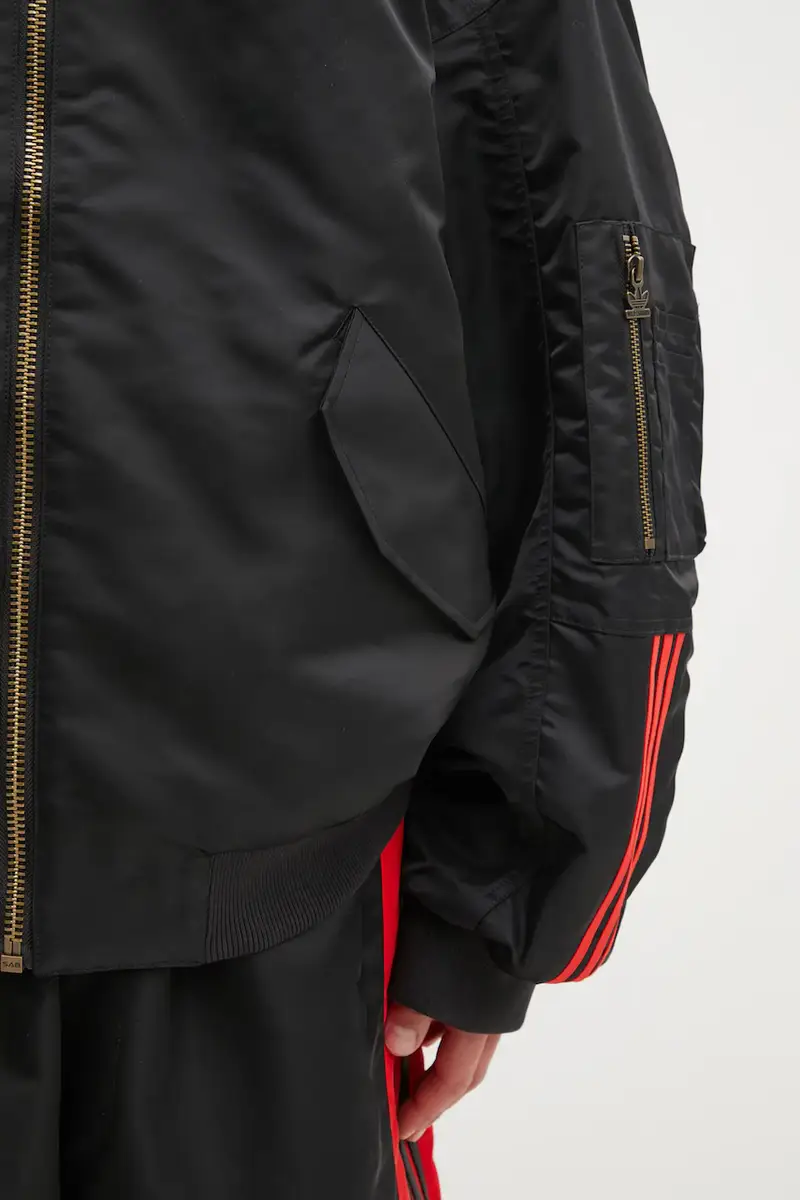 giacca Wc Satin Bomber colore nero KD9361 miniatura 5