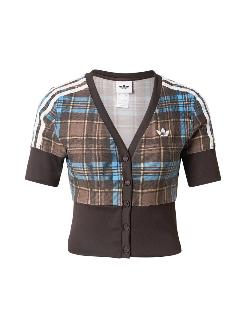 Giacchetta blu chiaro / marrone / broccato / bianco