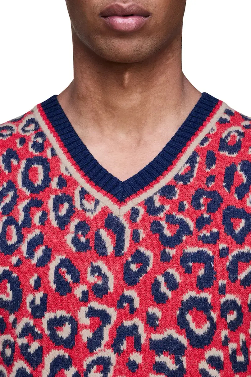 gilet con lana Wb Knit Vest colore blu navy KD0335 miniatura 4