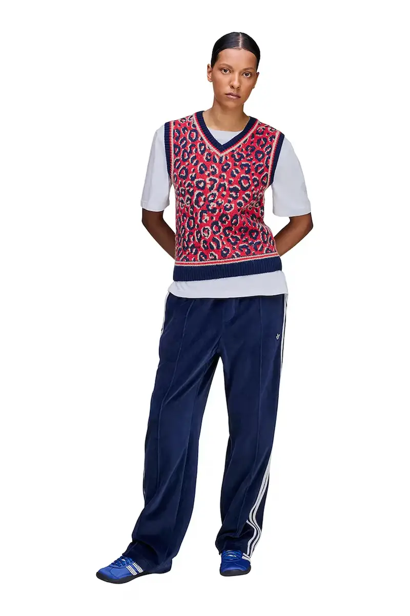 gilet con lana Wb Knit Vest colore blu navy KD0335