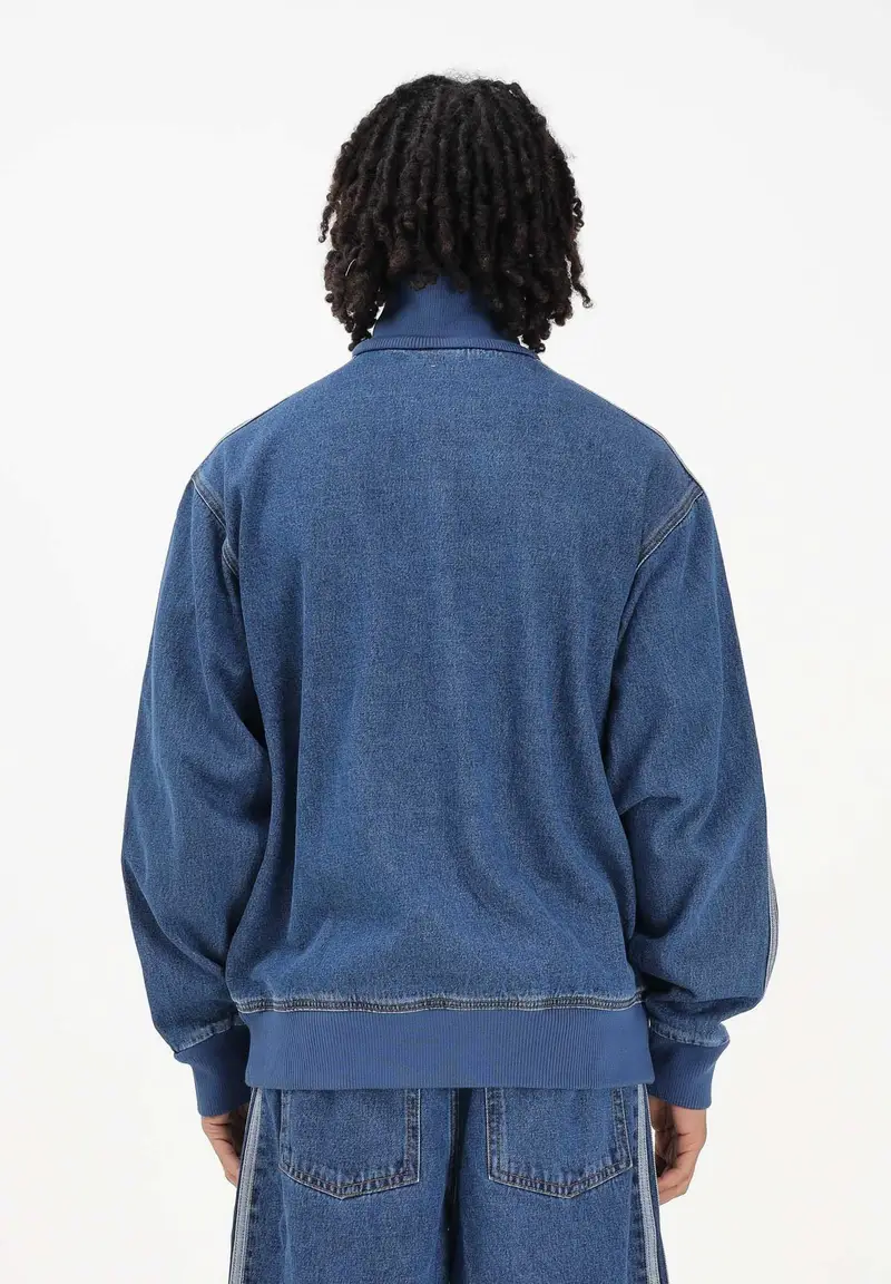 Giubbotto Adicolor Denim Firebird in denim medio da uomo miniatura 3