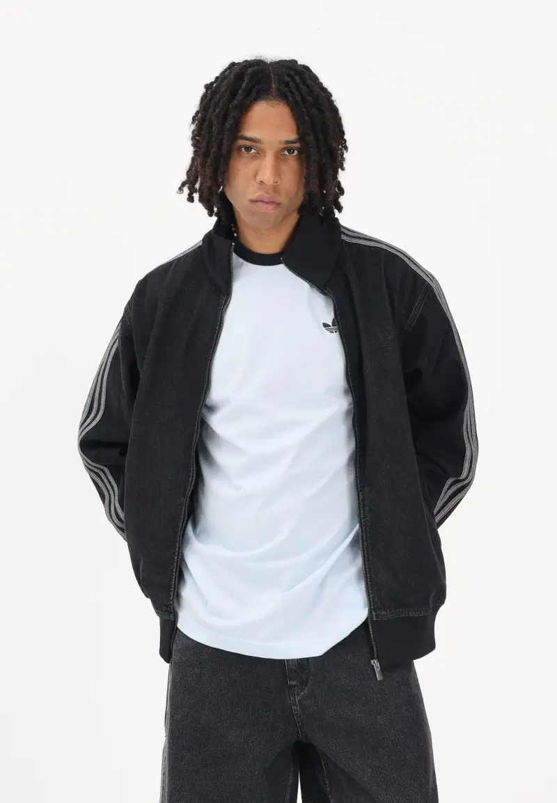 Giubbotto Adicolor Denim Firebird nero da uomo miniatura 2